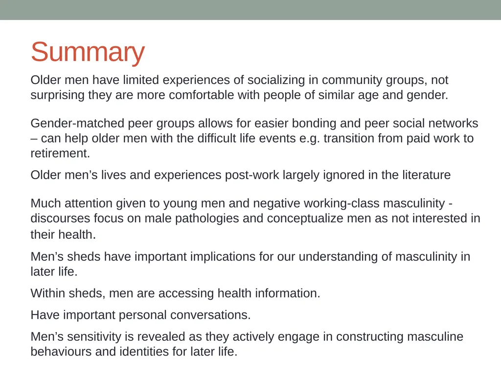 Men’s learning & well-being What do we know about - slide 19 of 22