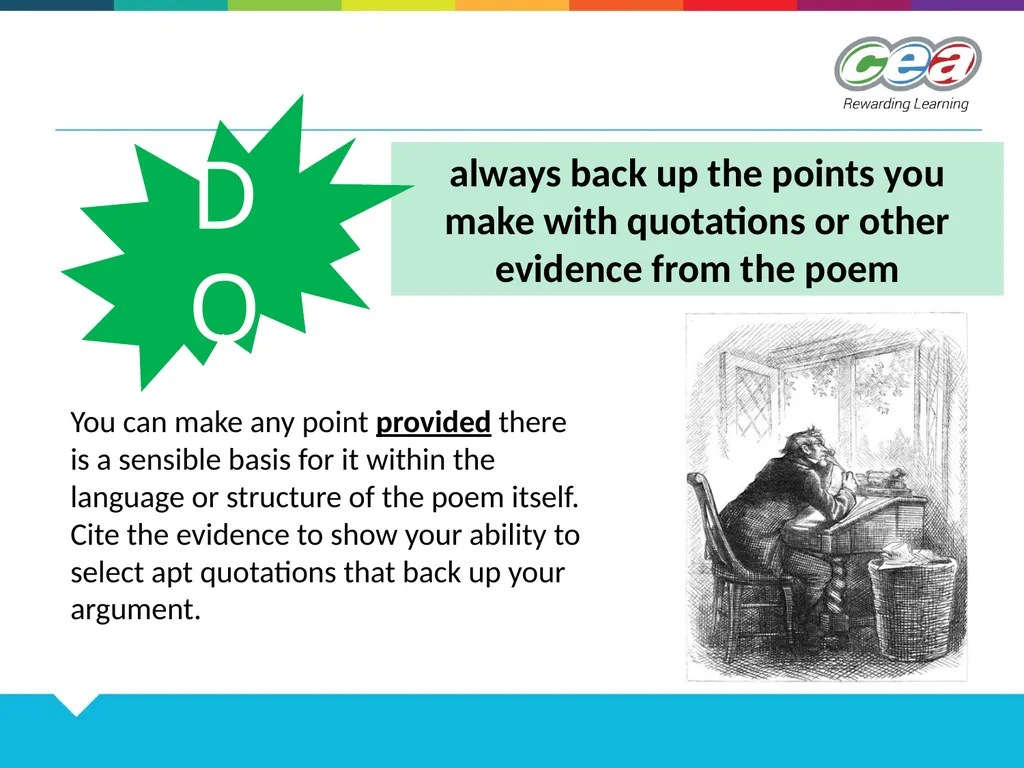 Unit 2 Section B Poetry DOs and DON’Ts Tips to - slide 6 of 10