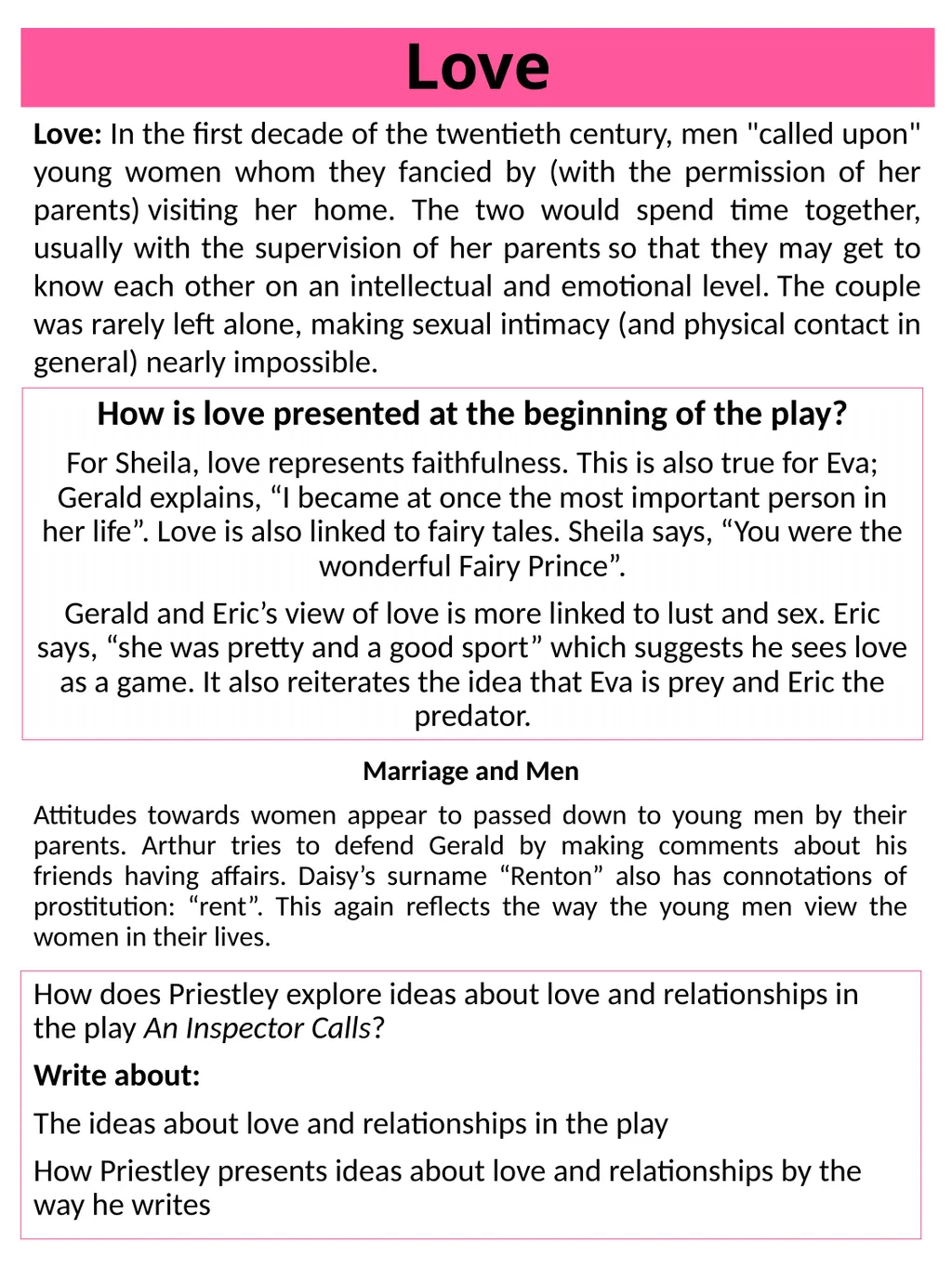 Morality How does Priestley explore issues of - slide 5 of 5