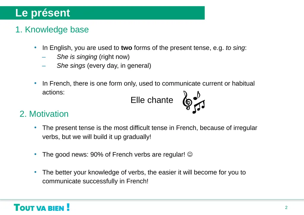 Grammaire Unité 1 : Bonjour, je me présente • Le - slide 2 of 20