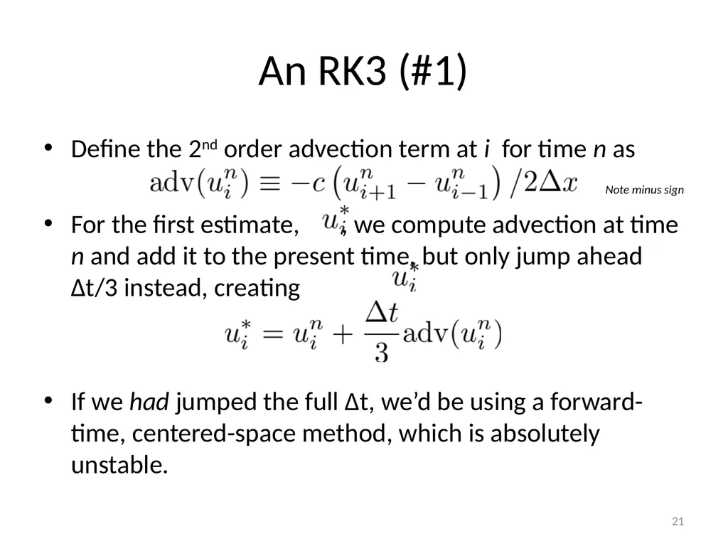 Model Task #0B: Leapfrog (LF) and Runge-Kutta (RK) - slide 21 of 27