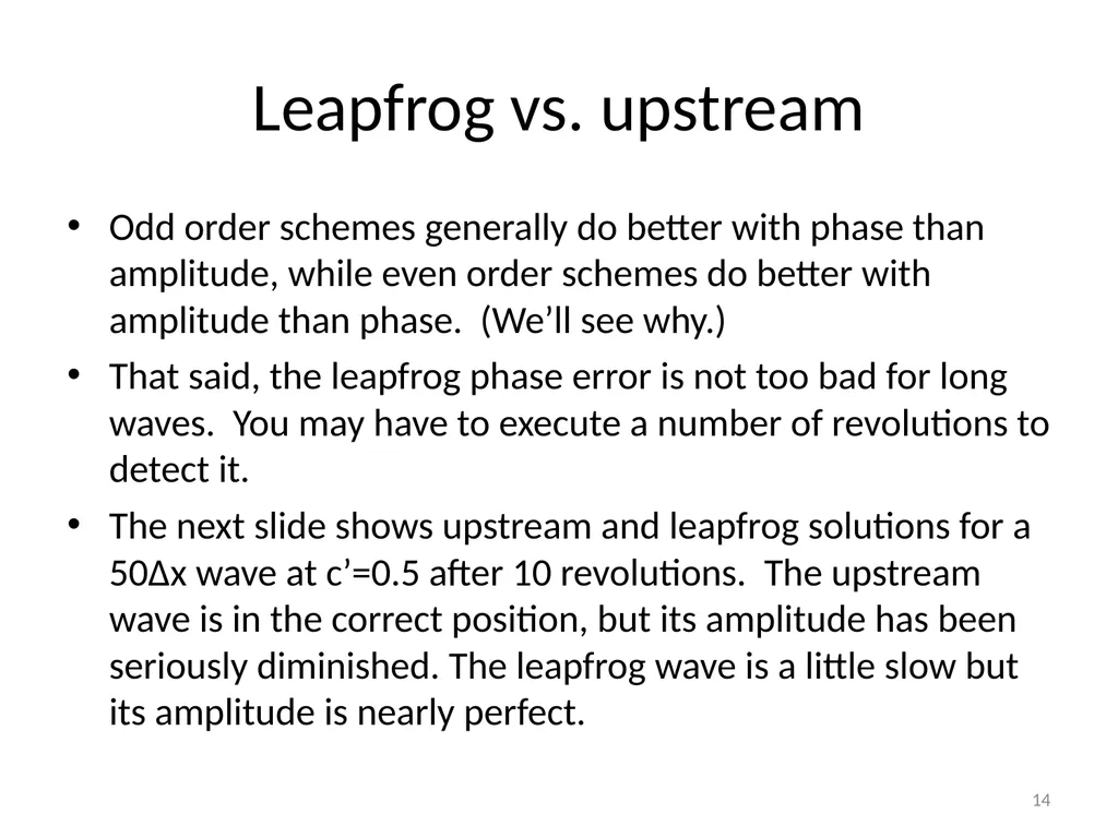Model Task #0B: Leapfrog (LF) and Runge-Kutta (RK) - slide 14 of 27