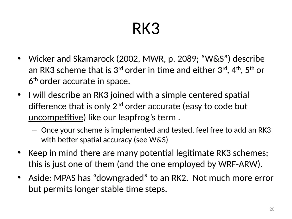 Model Task #0B: Leapfrog (LF) and Runge-Kutta (RK) - slide 20 of 27