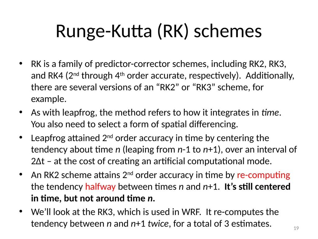 Model Task #0B: Leapfrog (LF) and Runge-Kutta (RK) - slide 19 of 27