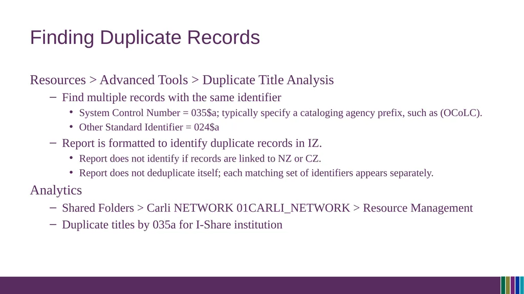 Resource Management Training Session 8 Batch - slide 17 of 30
