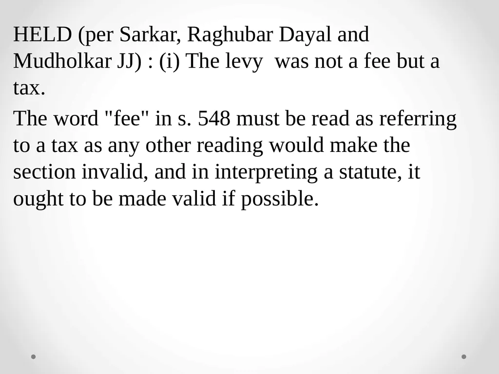 Interpretation Of Statutes -Anusha M V Assistant - slide 29 of 60