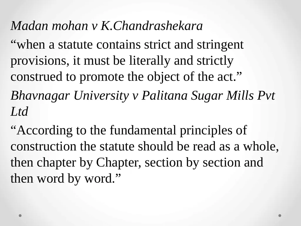 Interpretation Of Statutes -Anusha M V Assistant - slide 17 of 60