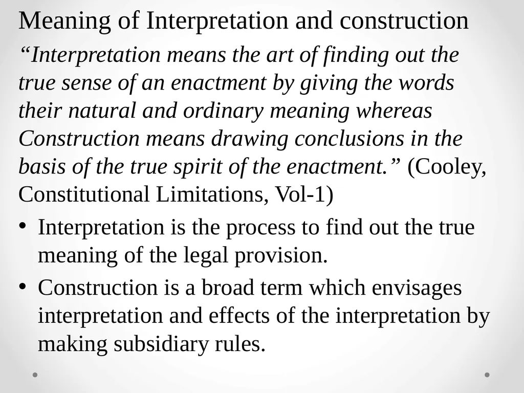 Interpretation Of Statutes -Anusha M V Assistant - slide 9 of 60