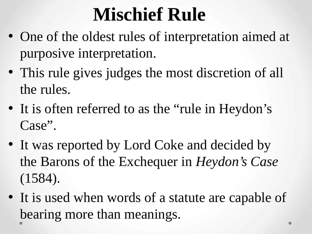 Interpretation Of Statutes -Anusha M V Assistant - slide 36 of 60