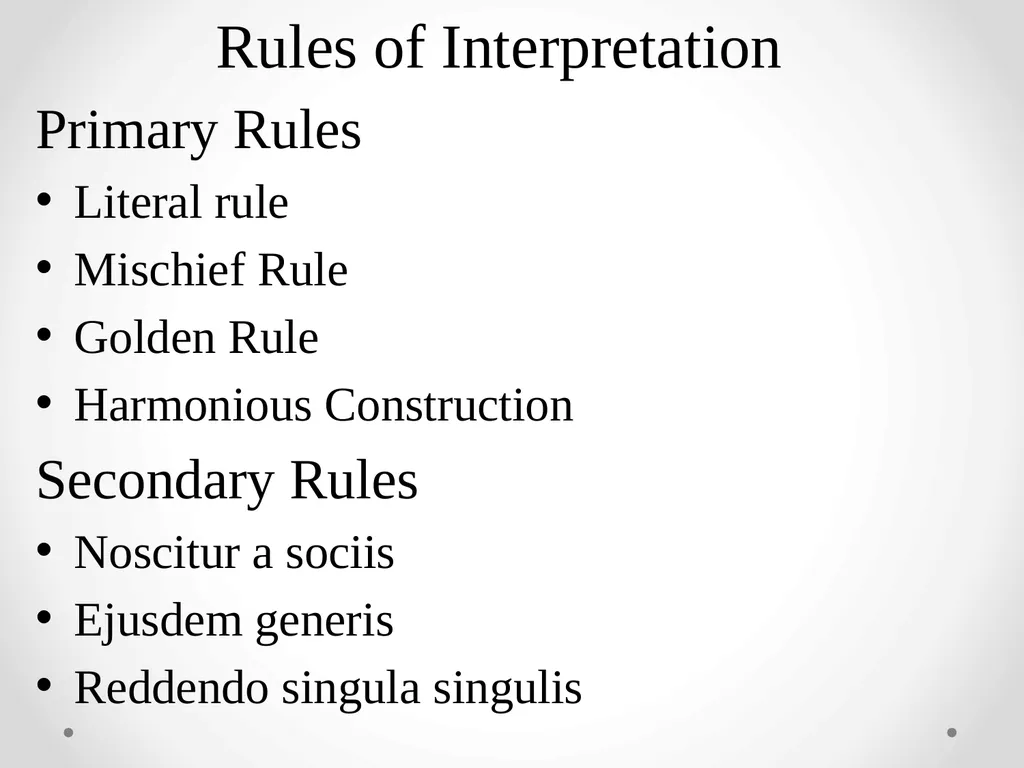 Interpretation Of Statutes -Anusha M V Assistant - slide 12 of 60
