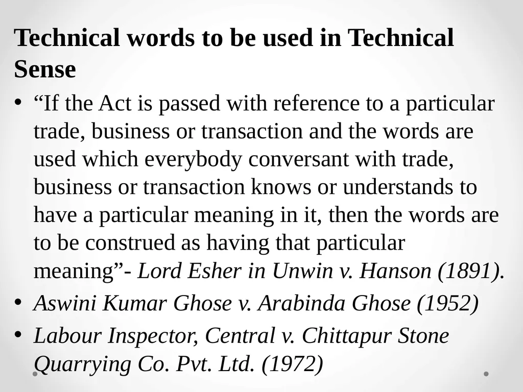 Interpretation Of Statutes -Anusha M V Assistant - slide 20 of 60