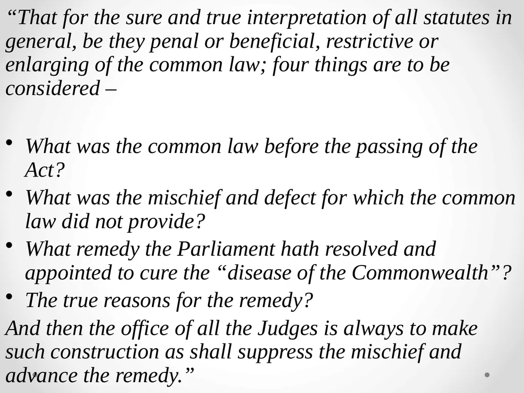 Interpretation Of Statutes -Anusha M V Assistant - slide 37 of 60