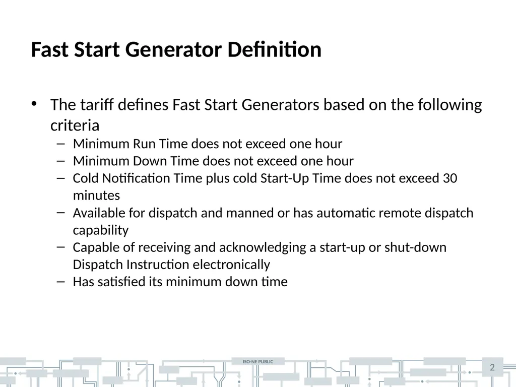 February 24, 2017 Updated analysis of Fast Start - slide 2 of 5