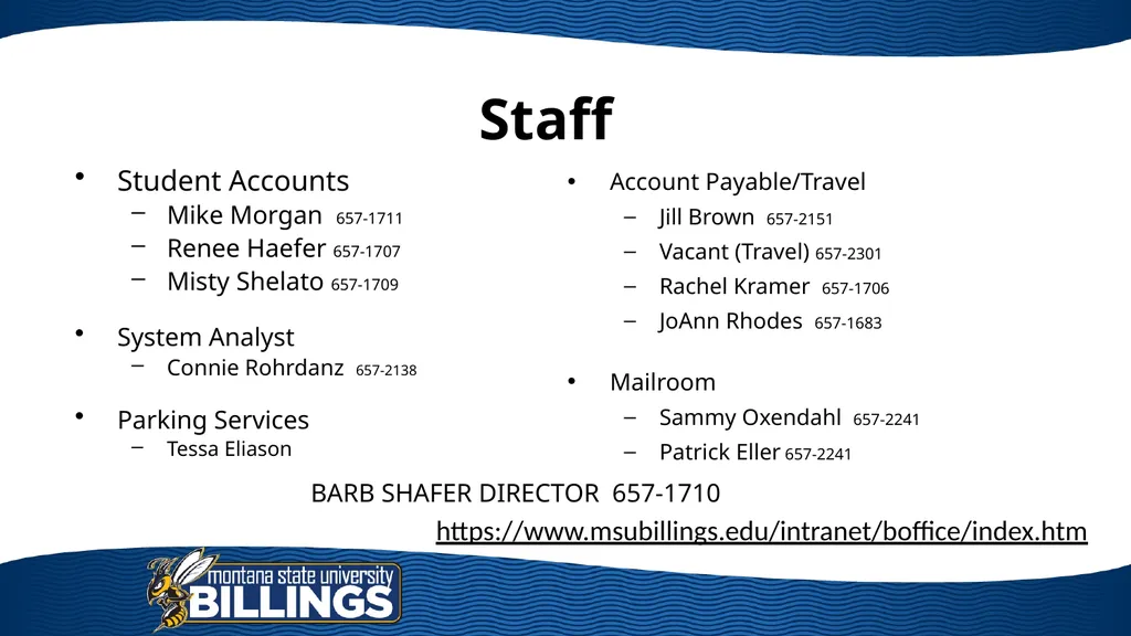 Business Services Presented by Barb Shafer & Jill - slide 2 of 31
