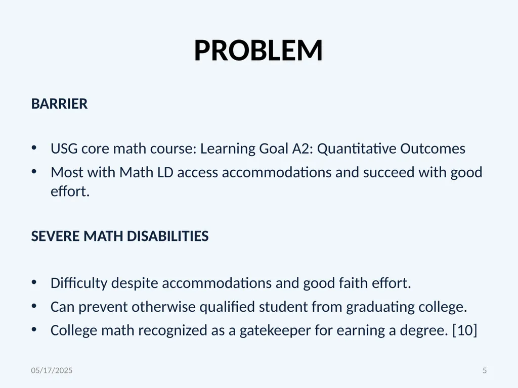 CORE MATH COURSE SUBSTITUTION POLICY PROPOSAL WILL - slide 5 of 21