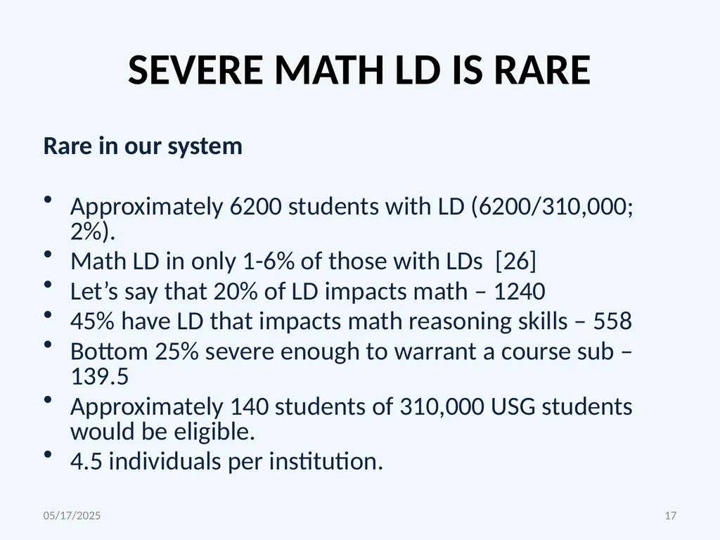 CORE MATH COURSE SUBSTITUTION POLICY PROPOSAL WILL - slide 17 of 21