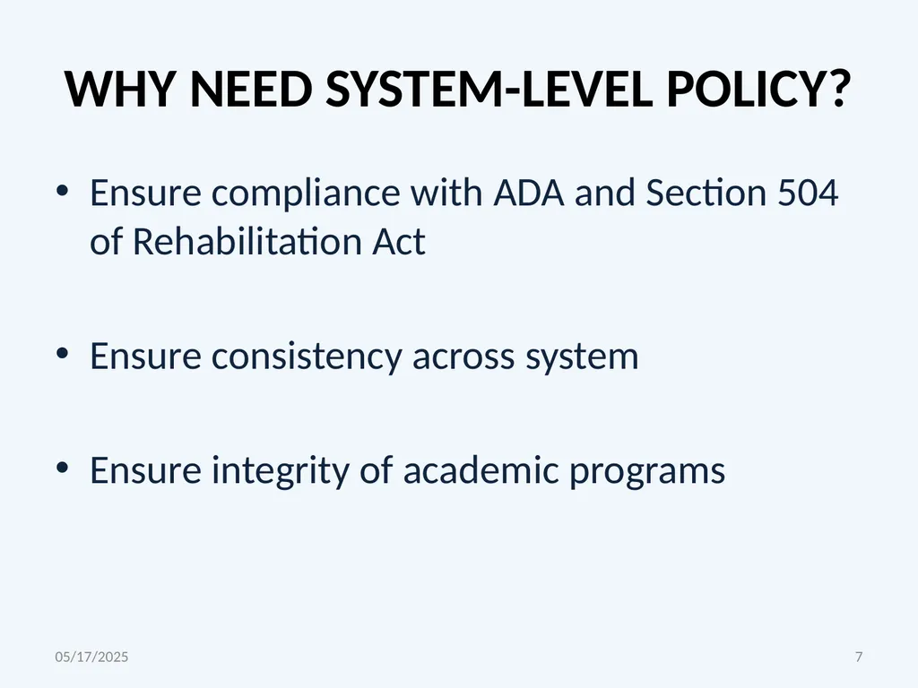 CORE MATH COURSE SUBSTITUTION POLICY PROPOSAL WILL - slide 7 of 21