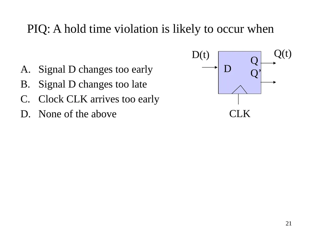 CSE 140: Components and Design Techniques for - slide 21 of 46