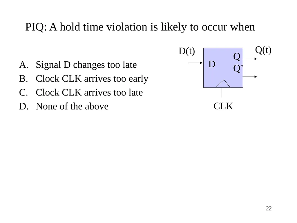 CSE 140: Components and Design Techniques for - slide 22 of 46