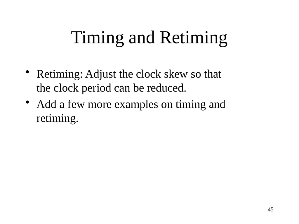 CSE 140: Components and Design Techniques for - slide 45 of 46