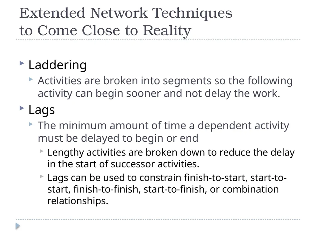 Developing a Project Plan Chapter 6 Developing the - slide 29 of 38