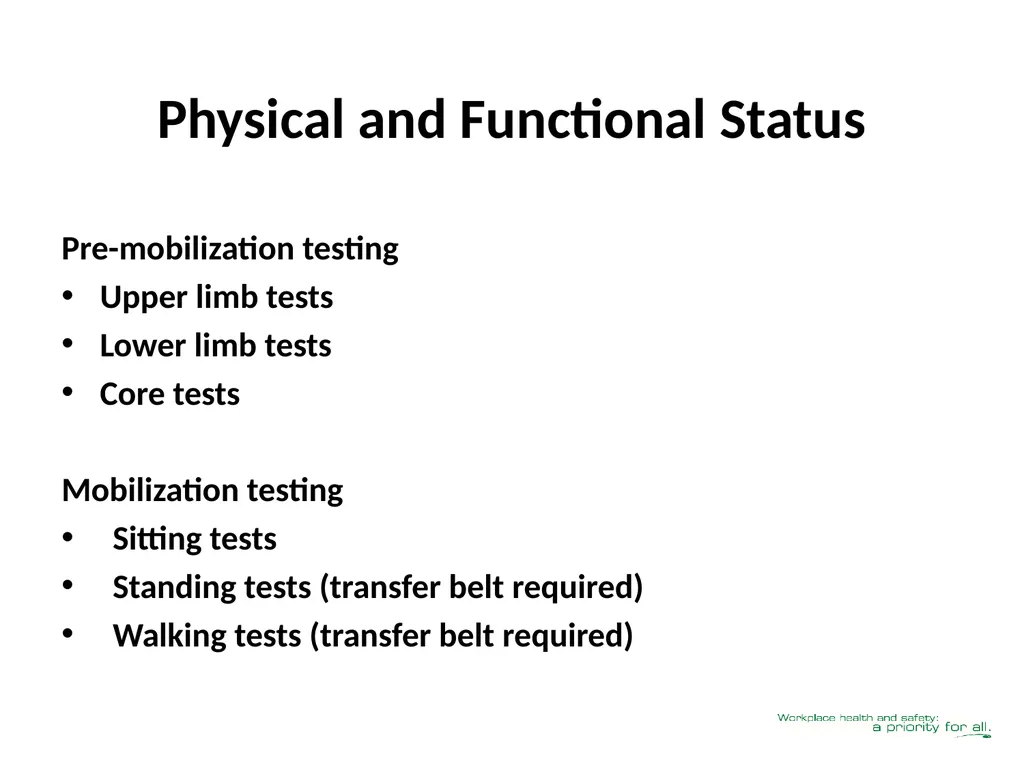 Client Mobility Risk Assessment SASWH acknowledges - slide 21 of 31