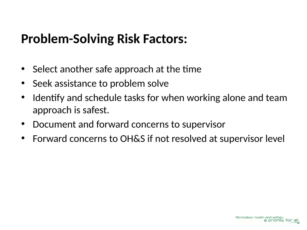 Client Mobility Risk Assessment SASWH acknowledges - slide 31 of 31