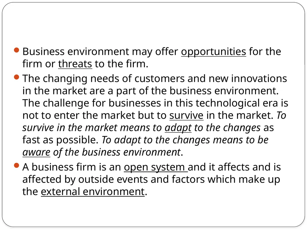Business Environment Chapter : 1 Business - slide 33 of 61