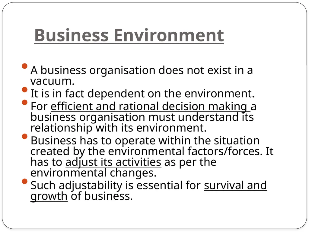 Business Environment Chapter : 1 Business - slide 32 of 61
