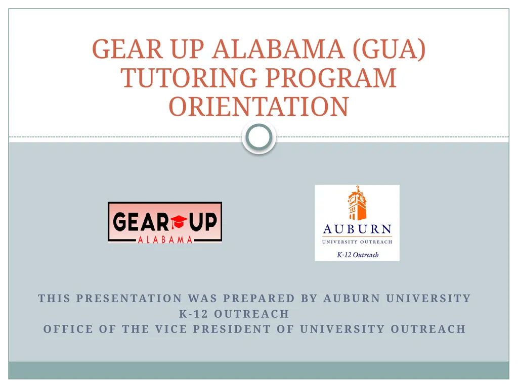This presentation was prepared by Auburn