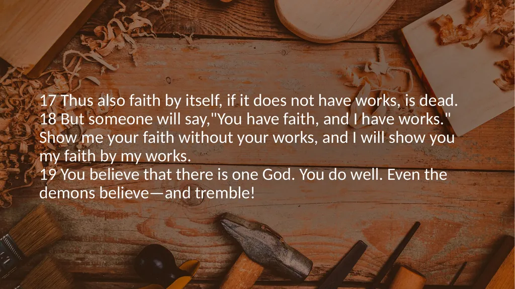 No Preferential Treatment (2:1-9) 1 My brethren, - slide 7 of 9