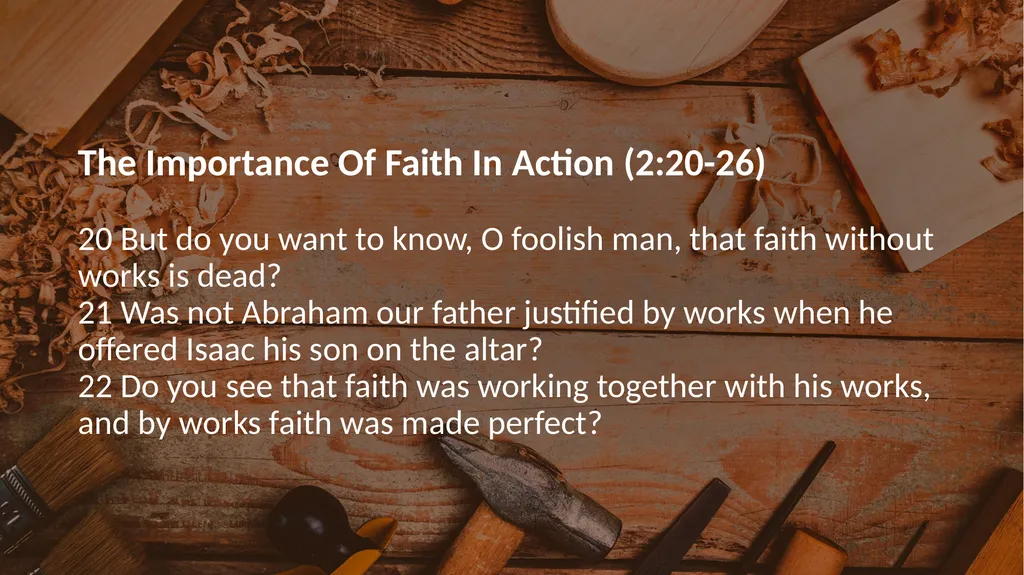 No Preferential Treatment (2:1-9) 1 My brethren, - slide 8 of 9