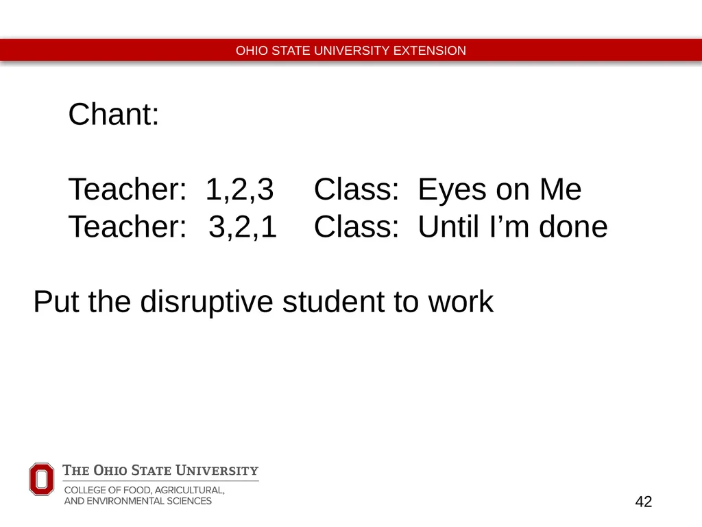 Never Let Them See You Sweat Classroom Management - slide 42 of 53
