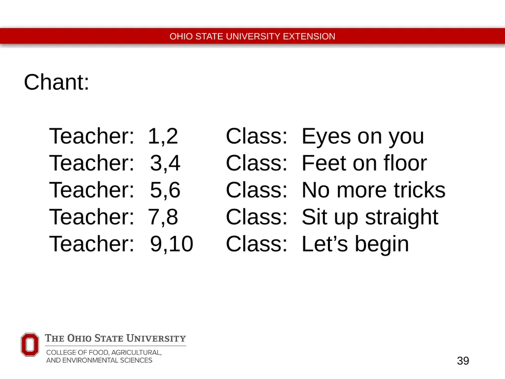Never Let Them See You Sweat Classroom Management - slide 39 of 53