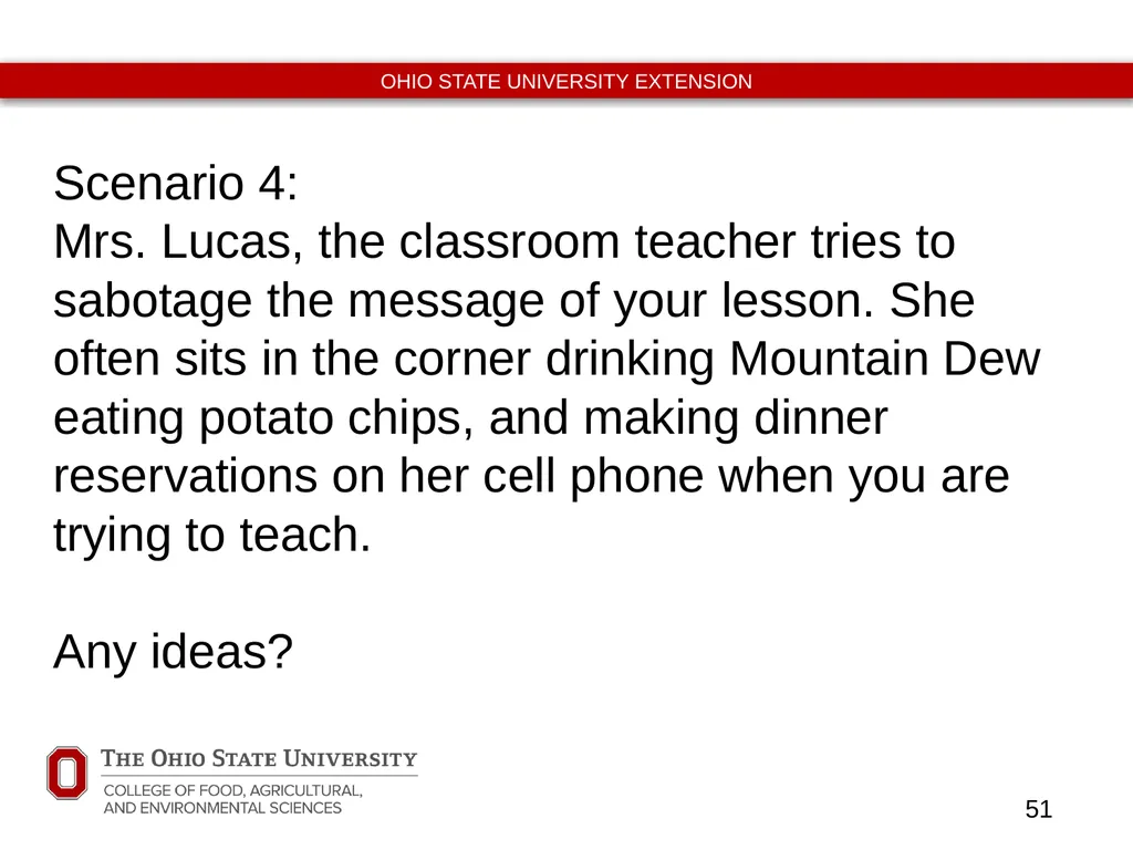Never Let Them See You Sweat Classroom Management - slide 51 of 53