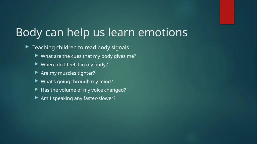 Calming Overwhelming Emotions: Strategies to Help - slide 26 of 36
