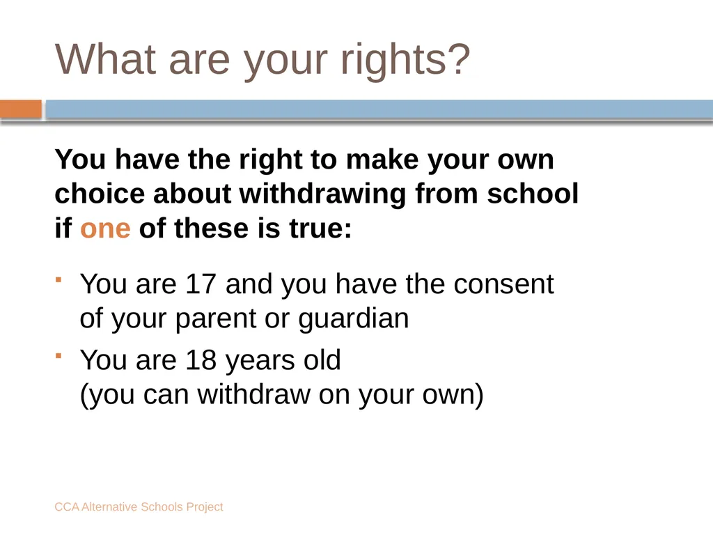 Is your school trying to force you to leave? - slide 4 of 18