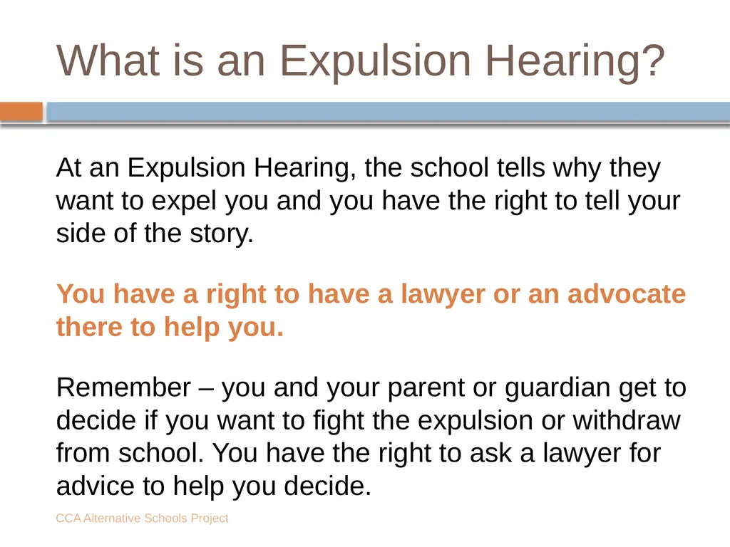Is your school trying to force you to leave? - slide 7 of 18