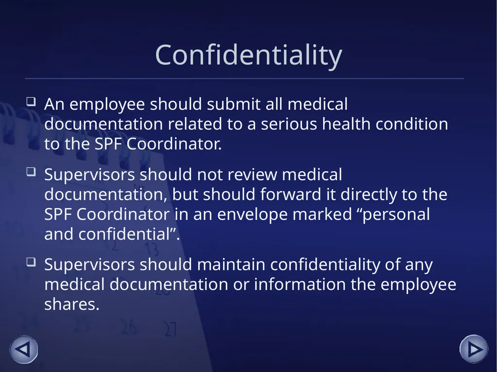 Absence Management for Supervisors An online - slide 35 of 38