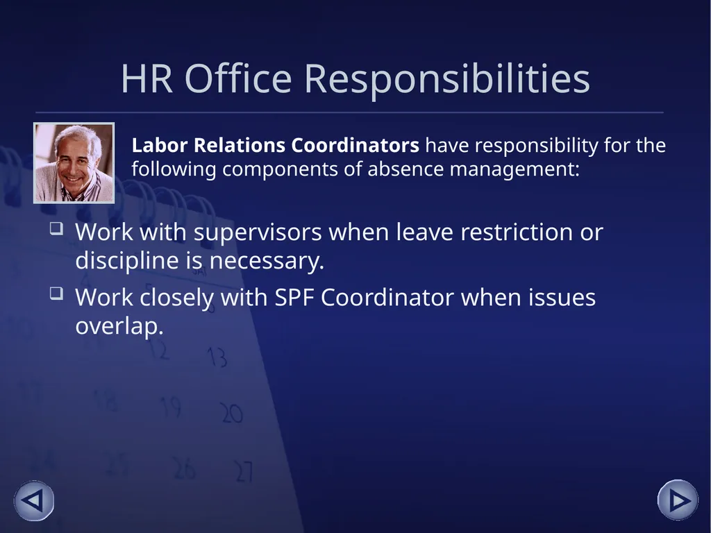 Absence Management for Supervisors An online - slide 11 of 38