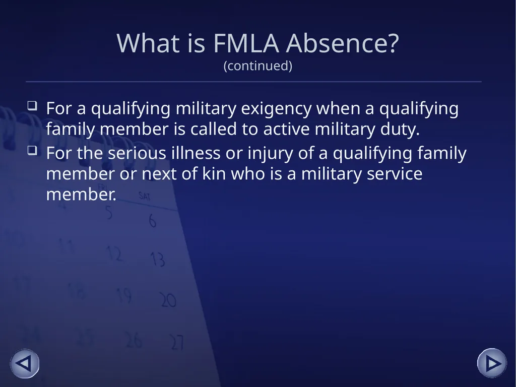 Absence Management for Supervisors An online - slide 29 of 38
