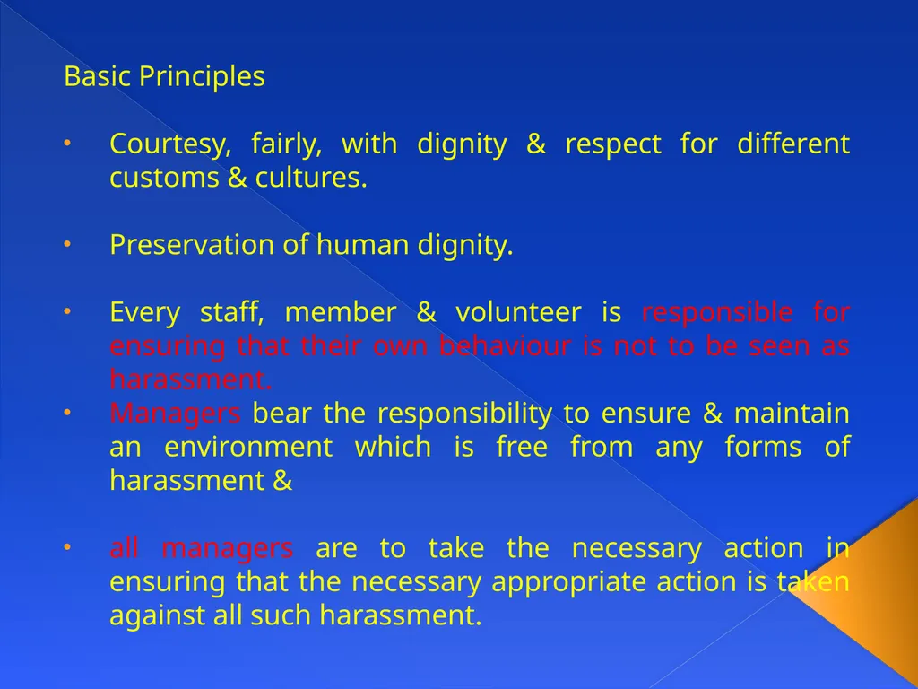 ANTI-HARASSMENT GUIDELINES Aim: What constitutes - slide 3 of 18