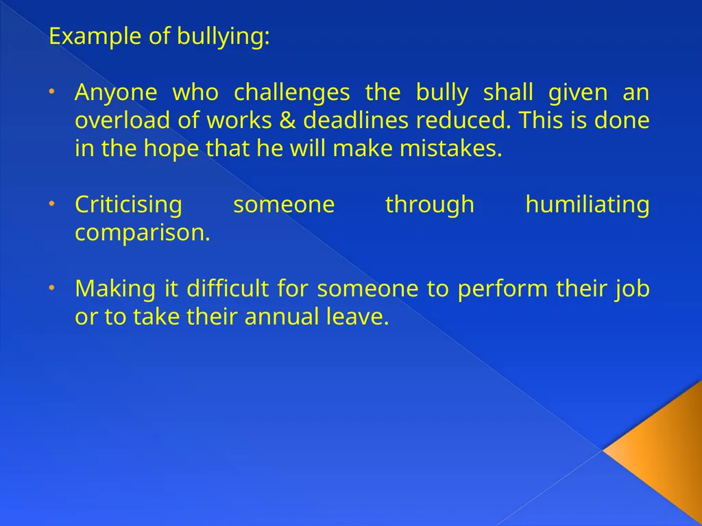 ANTI-HARASSMENT GUIDELINES Aim: What constitutes - slide 12 of 18