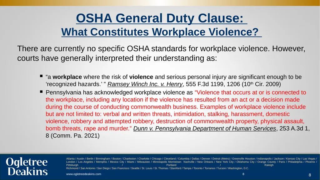 Workplace Violence ACC Presentation . - slide 8 of 29