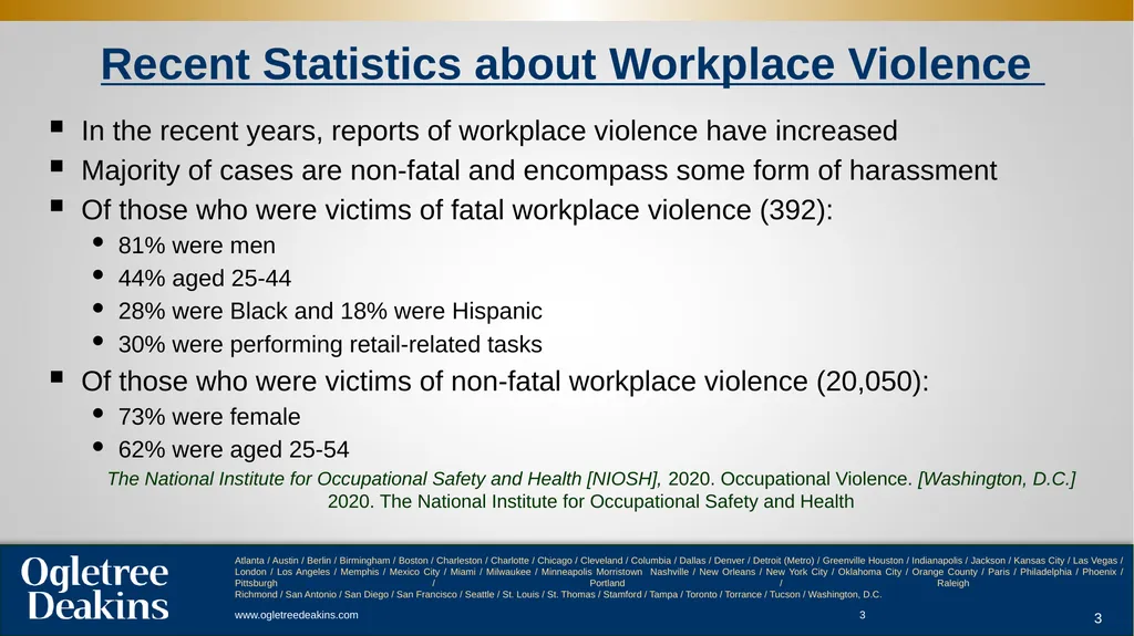 Workplace Violence ACC Presentation . - slide 3 of 29