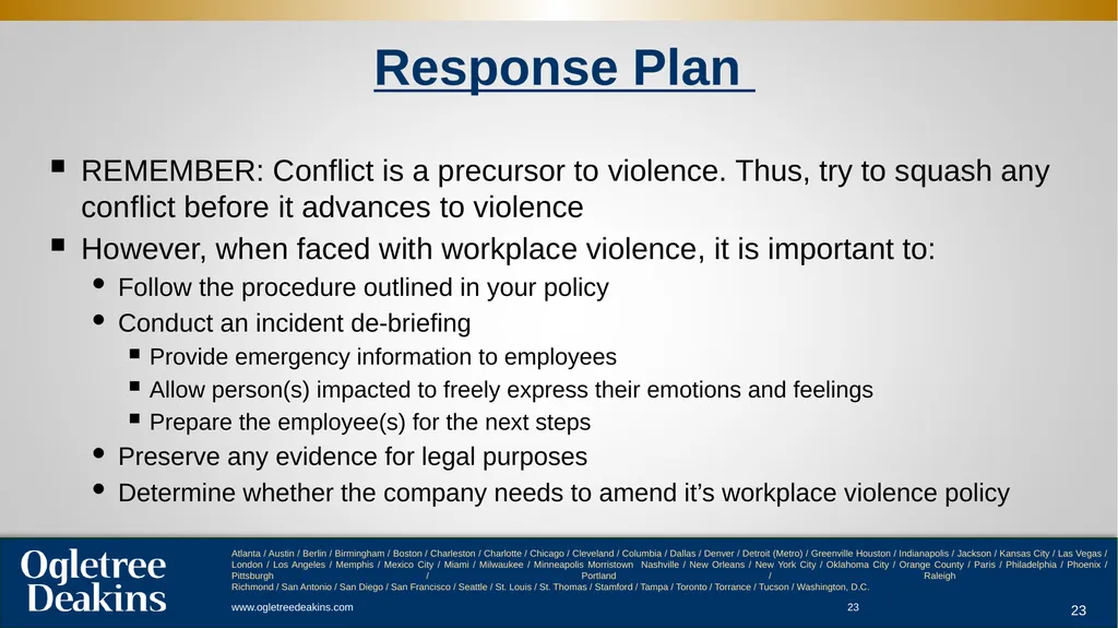 Workplace Violence ACC Presentation . - slide 23 of 29