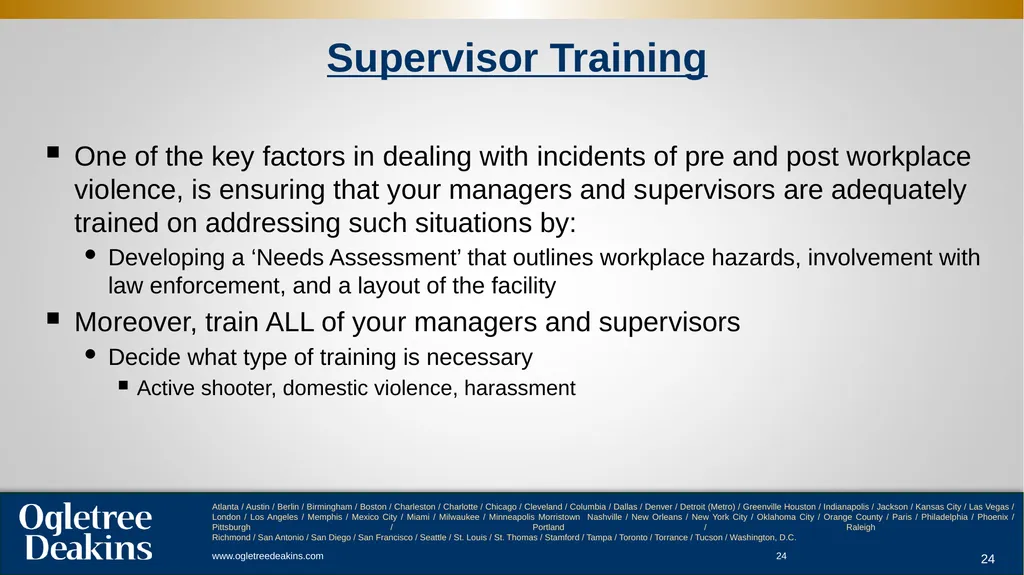 Workplace Violence ACC Presentation . - slide 24 of 29
