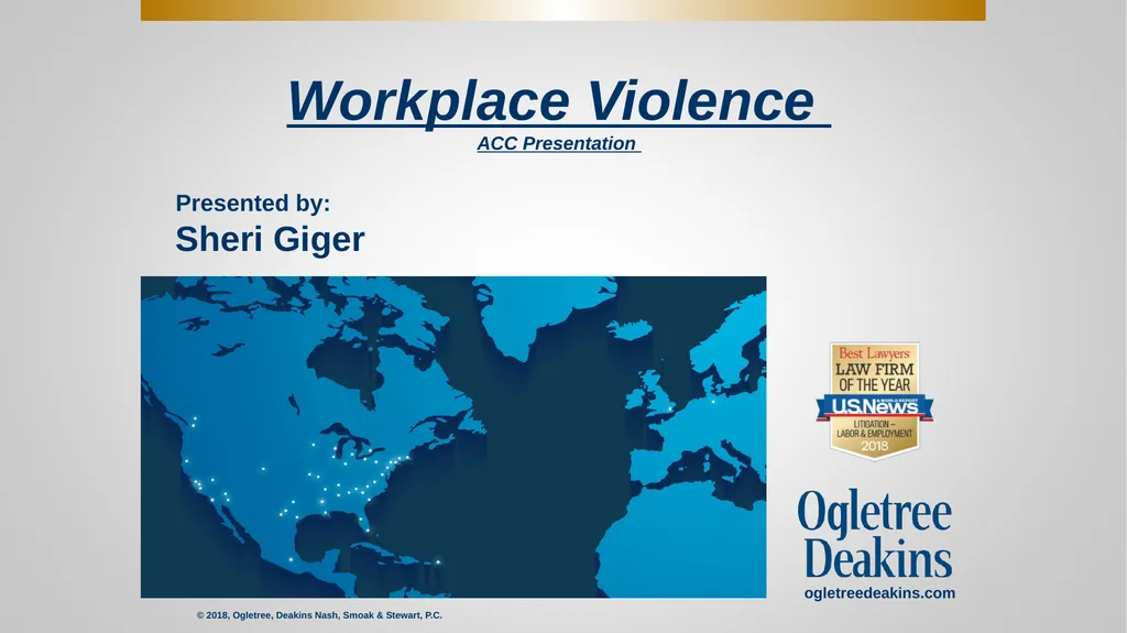 Workplace Violence ACC Presentation . - slide 1 of 29