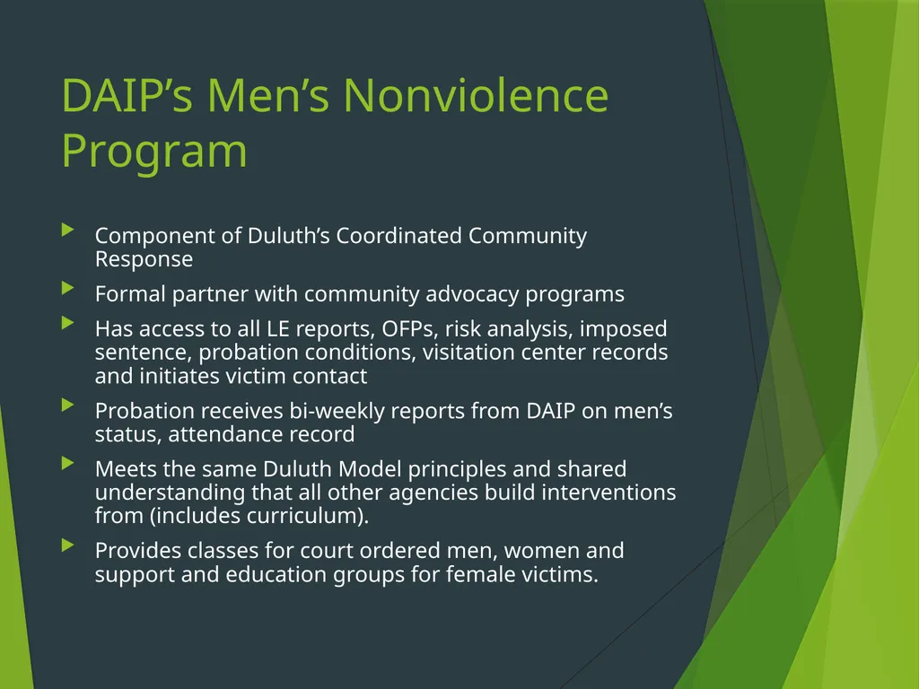 The Duluth Model, Coordinated Community Response - slide 25 of 31