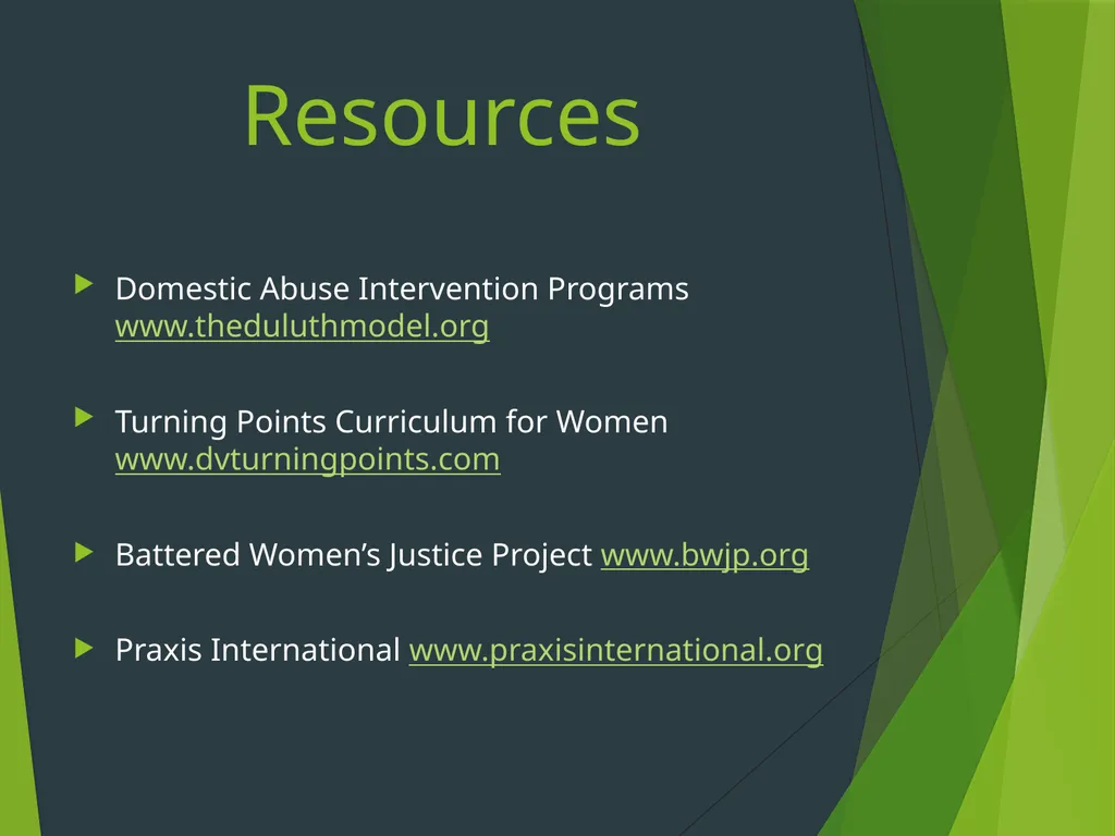 The Duluth Model, Coordinated Community Response - slide 31 of 31